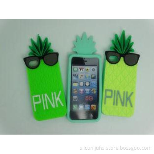 Beautifult Pineapple Silicone Iphone Case For Iphone 5S / 5
